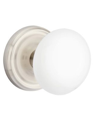 Emtek 8100 Passage, Regular Rosette, Porcelain Knob