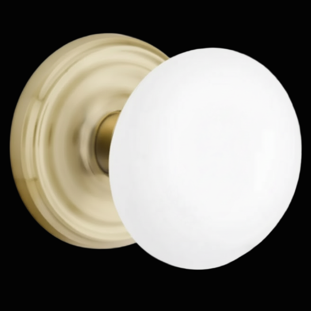 Emtek 8100 Passage, Regular Rosette, Porcelain Knob