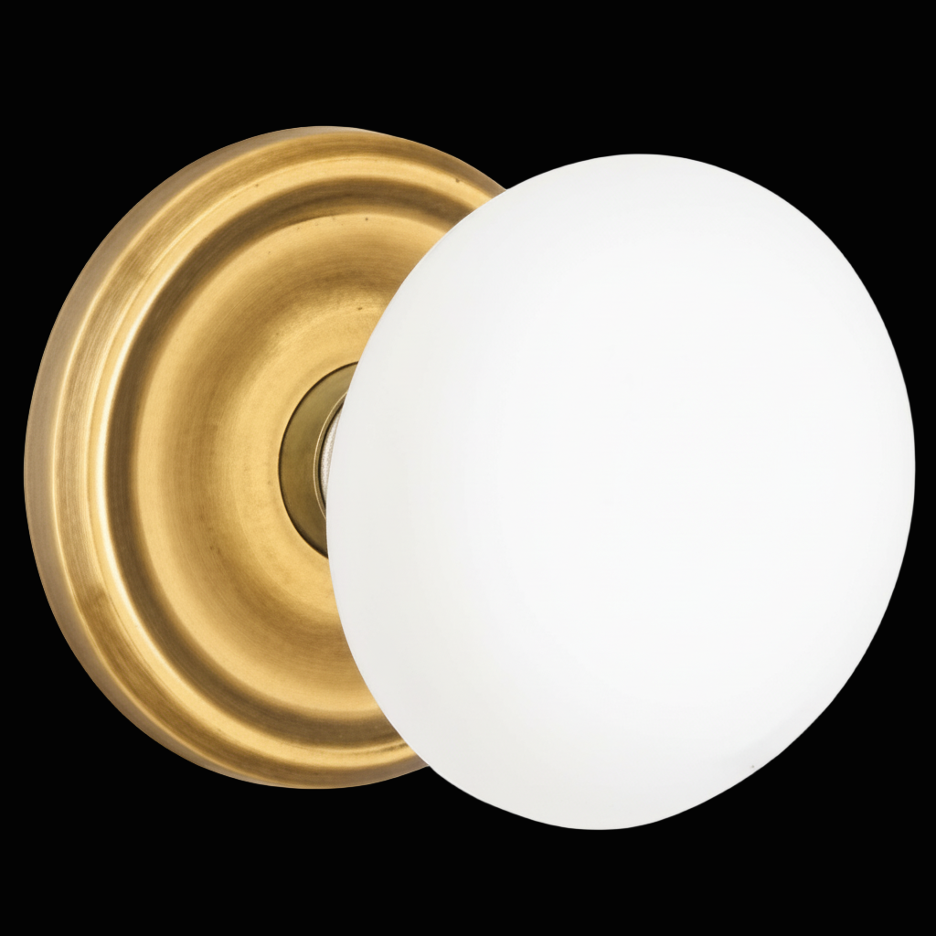 Emtek 8100 Passage, Regular Rosette, Porcelain Knob