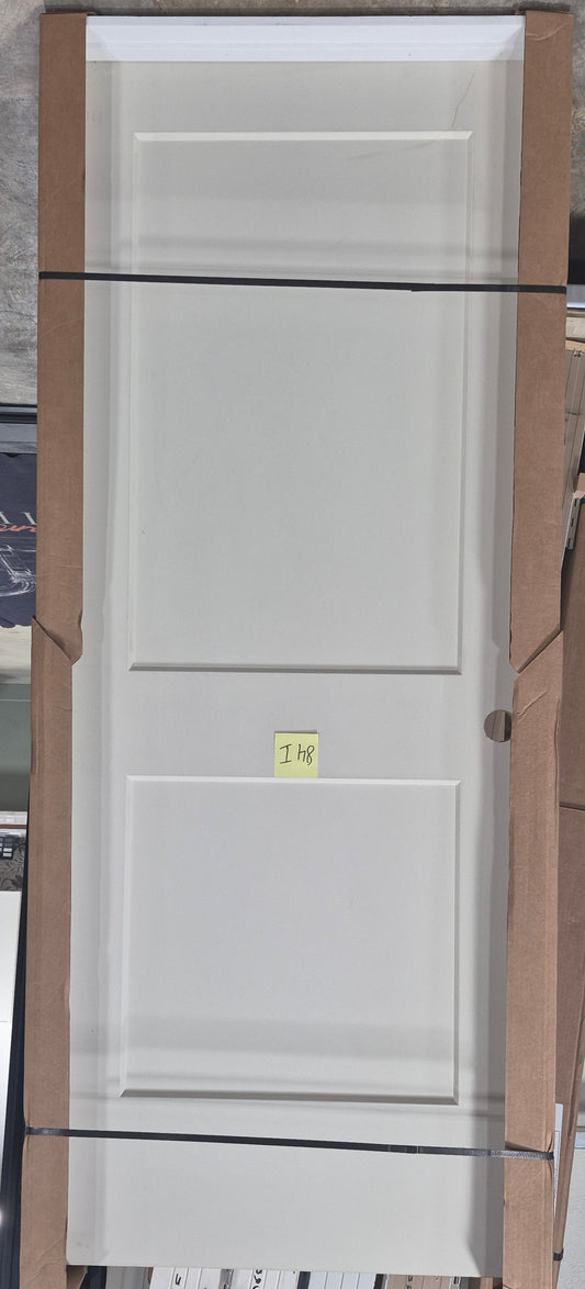 CLEARANCE - Interior Door 84I - Pre-hung Left Hand Swing 2/8(32")x6/8(80")x 1-3/8" Primed Molded Smooth 2-Panel Shaker Style Monroe Solid Core