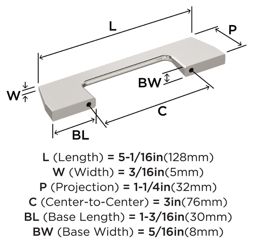 ANGLE - Cabinet Pull by Amerock
