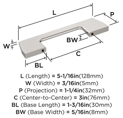 ANGLE - Cabinet Pull by Amerock