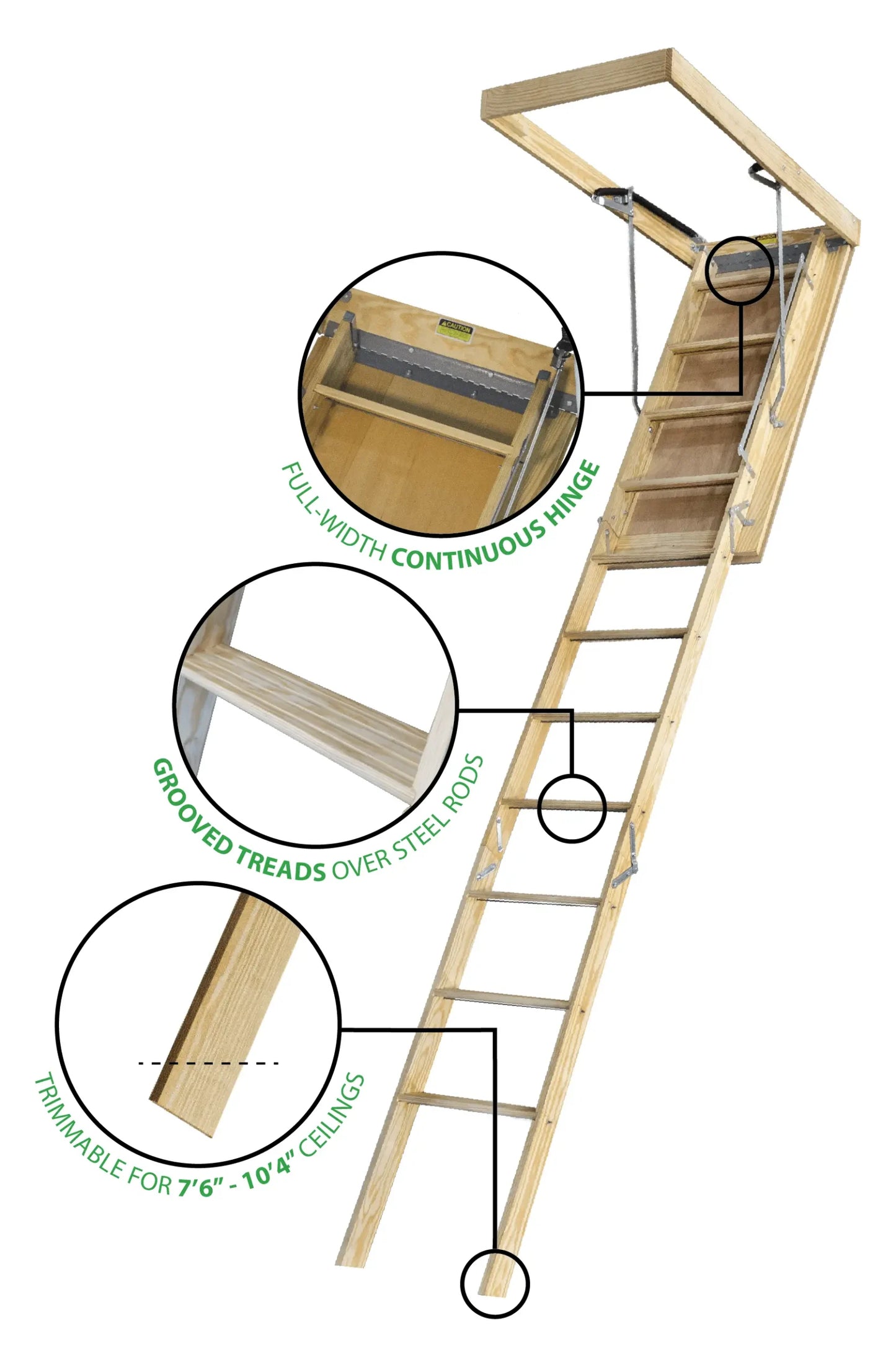 ATTIC STAIRS: Marwin Atlas Wood Attic Stairs