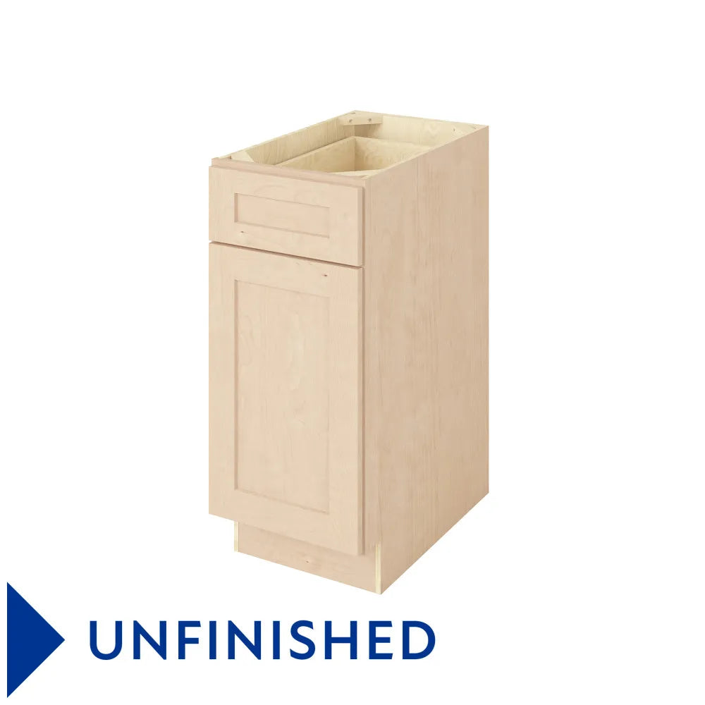 Hardware Resources: 15" Base Cabinet 1 Door-1 Drawer 1 Shelf - Unfinished