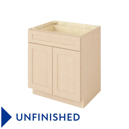 Hardware Resources: 30" Base Cabinet 2 Doors-1 Drawer 1 Shelf - Unfinished