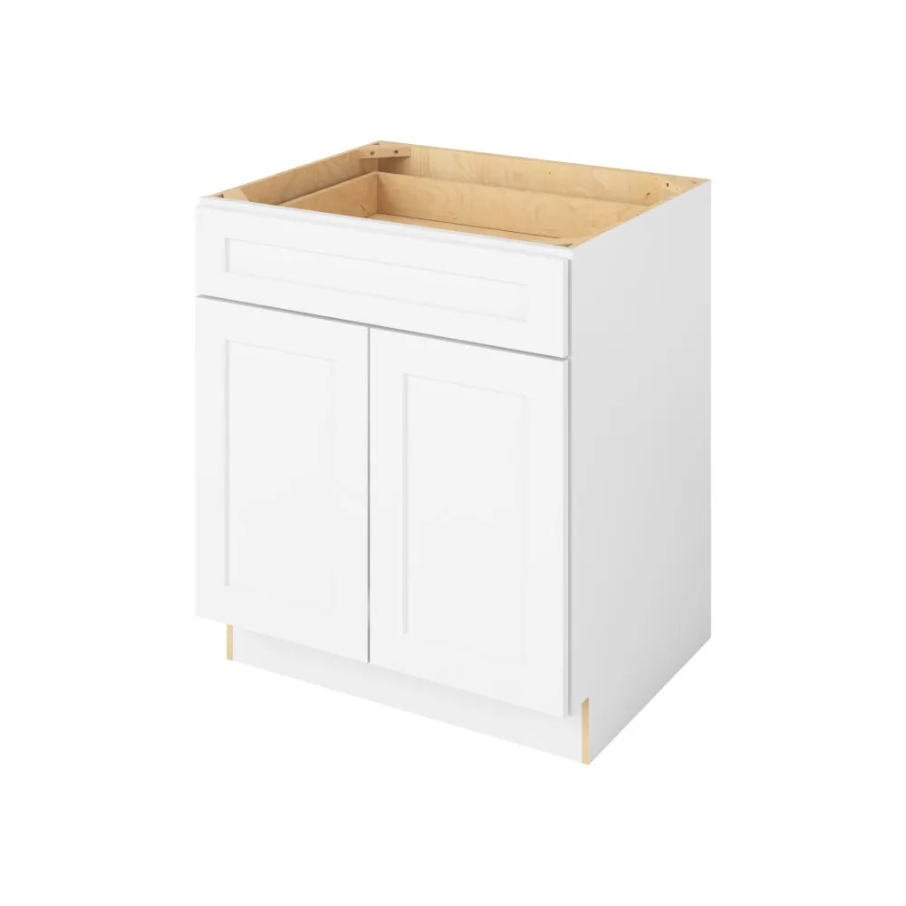 Hardware Resources: 30" Base Cabinet 2 Doors-1 Drawer 1 Shelf - Polar White