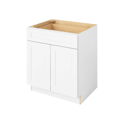 Hardware Resources: 30" Base Cabinet 2 Doors-1 Drawer 1 Shelf - Polar White