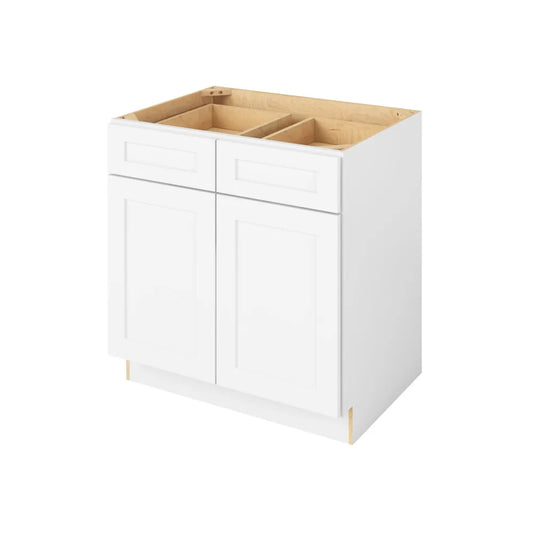 Hardware Resources: 33" Base Cabinet 2 Doors-2 Drawers 1 Shelf - Polar White