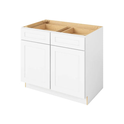 Hardware Resources: 39" Base Cabinet 2 Doors-2 Drawers 1 Shelf - Polar White