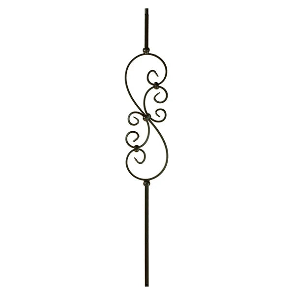 KW-M501 2685 Knee Wall Series Baluster - 36" Sm. Scroll 1/2" Sq.