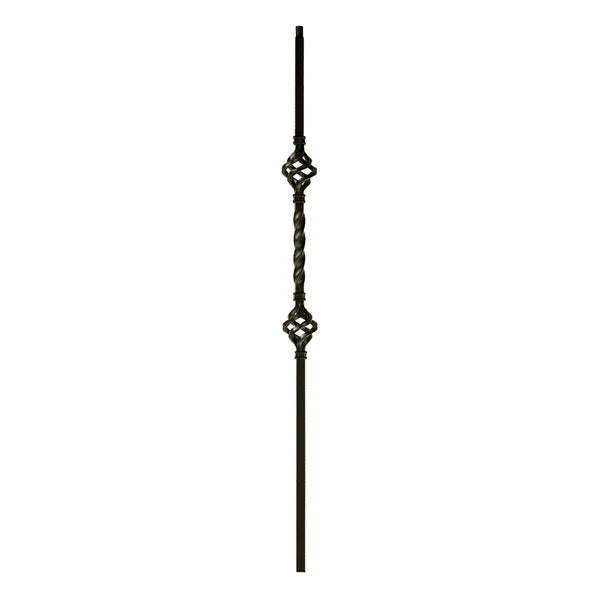 MEGA-2BASK 2853 MEGA Series Double Basket Baluster 3/4" Sq. *use with 3/4 "shoes and knuckles