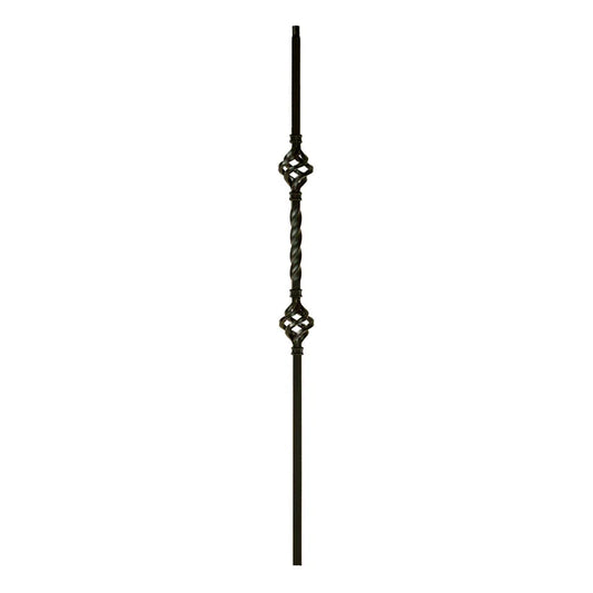 MEGA-2BASK 2853 MEGA Series Double Basket Baluster 3/4" Sq. *use with 3/4 "shoes and knuckles