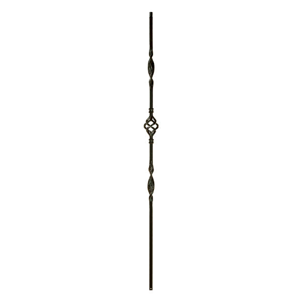 M8044 2962 Ribbon Series Baluster Dbl Ribbon Sgl Basket  1/2" Sq.