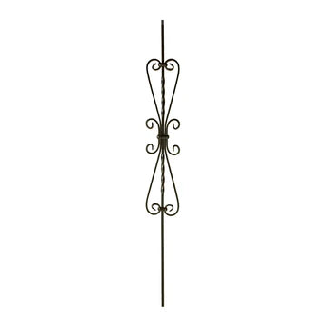 M33144 2982 Scroll Series Baluster 5-1/4" Heart Scroll 1/2" Sq.