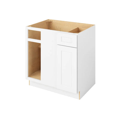 Hardware Resources: Catalina - 39"- 42" Universal Blind Base Cabinet 1 Door-1 Drawer 1 Shelf - Polar White