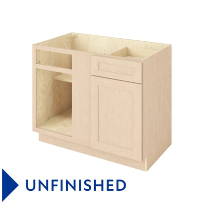 Hardware Resources: 45"- 48" Universal Blind Base Cabinet 1 Door 1 Drawer 1 Shelf - Unfinished