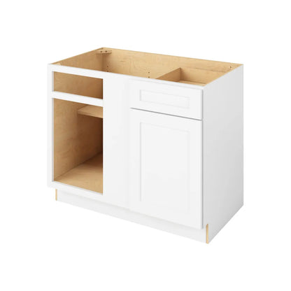 Hardware Resources: 45"- 48" Universal Blind Base Cabinet 1 Door-1 Drawer 1 Shelf - Polar White