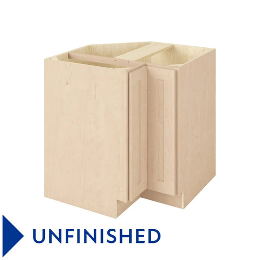Hardware Resources: Catalina - 33" Universal Base Corner Cabinet - Unfinished 2 Doors 1 Shelf - Unfinished