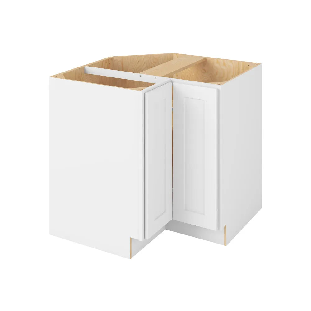 Hardware Resources: 36" Universal Base Corner Cabinet 2 Doors 1 Shelf - Polar White