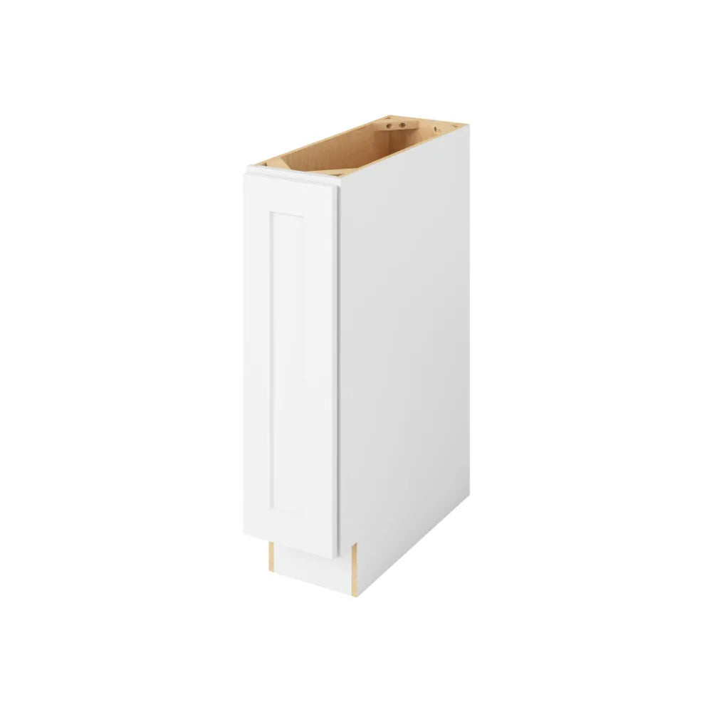 Hardware Resources: 9" Base Full Height 1 Door 2 Shelves - Polar White