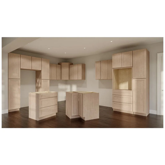 Hardware Resources: 12" Base Full Height 1 Door 2 Shelves - Unfinished