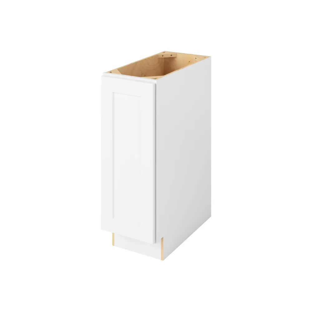 Hardware Resources: 12" Base Full Height 1 Door 2 Shelves - Polar White