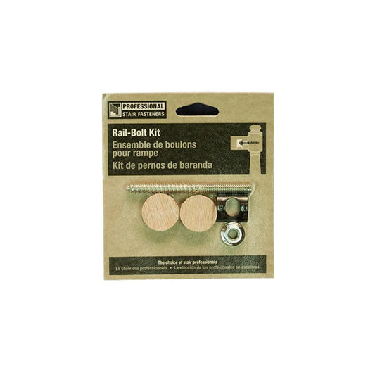 C-3302 Rail Bolt Fastener w/ 1" Flush Mount Plugs