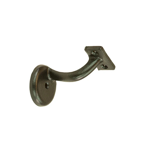 C-3611ABZ Iron Wall Rail Bracket - Antique Bronze *matches WMC'S Antique Bronze Iron Balusters and Shoes