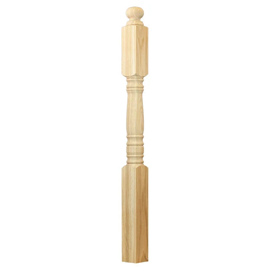 C-4002 Hampton Series Starting Newel Size 3-1/2" x 56", 9-1/2" Top Block