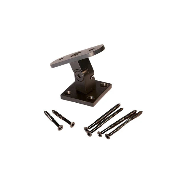 573506 Satin Black Newel Mount Bracket