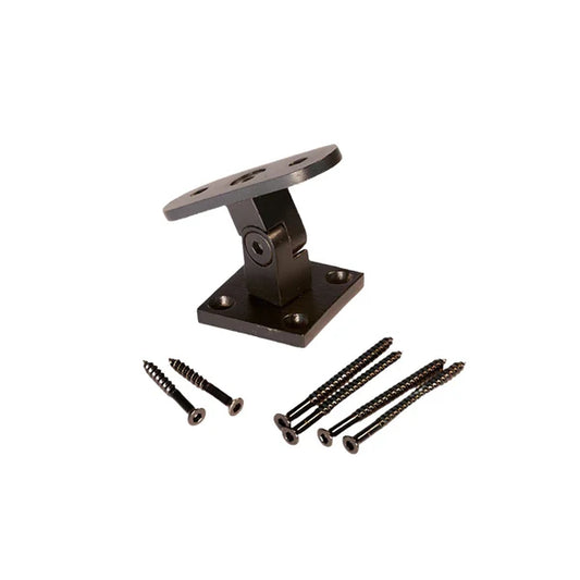 573506 Satin Black Newel Mount Bracket