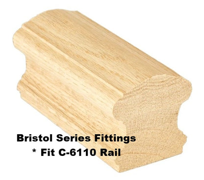 C-7114S Bristol Series Fittings Up Easing 90 Degree *fits C-6110 Rail