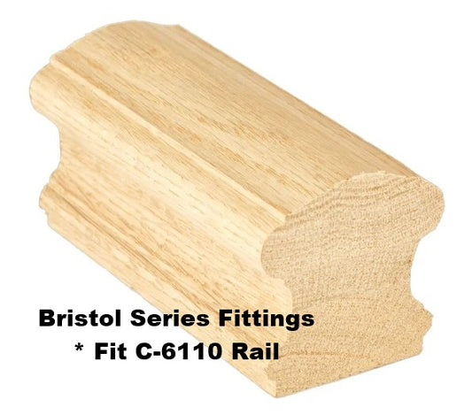 C-7199 Bristol Series Fittings Gooseneck - 2 Riser No Cap *fits C-6110 Rail
