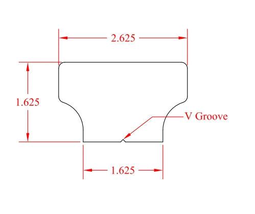 C-6840-S Craftsman "T" Handrail - Solid Cap 20' Length