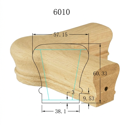 C-7021 Traditional Series Fittings Quarterturn Newel Cap *Fits C-6010 Rail