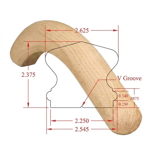 C-7025 Richmond Series Fittings Over Easing For - Fits C-6410 Rail