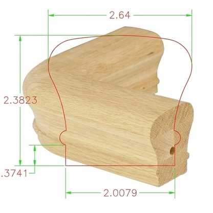 C-7211 Classic Series Fittings Level Quarterturn *Fits C-6210 Rail