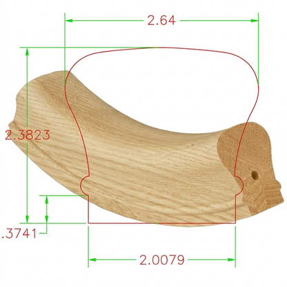 C-7212S Classic Series Fittings Up Easing *Fits C-6210 Rail