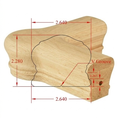 C-7321 Georgian Series Fittings Quarterturn Newel Cap Fits Coffman's C-6310 Rail