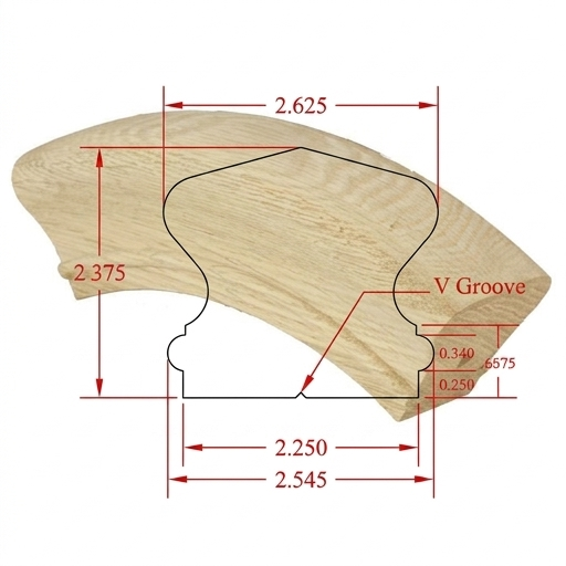C-7413 Richmond Series Fittings Over Easing - Fits C-6410 Rail