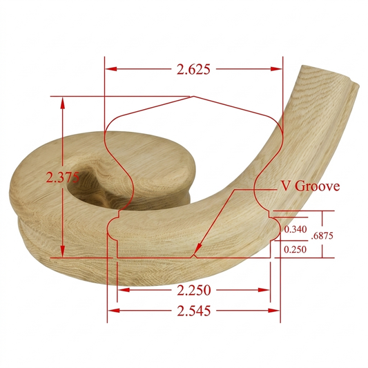 C-7435 Richmond Series Fittings RH Volute - Fits C-6410 Rail