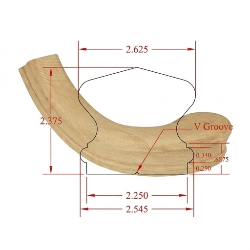 C-7440 Richmond Series Fittings LH Turnout 4-7/8" c/c - Fits C-6410 Rail
