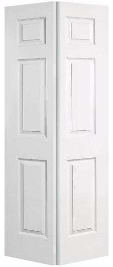Bifold:Colonist Hollow Core Textured 6-Panel Hollow Core Bifold Door w/Hardware