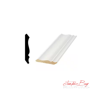 Crown: 49 3 5/8 Primed Finger Joint Pine (9/16"x3-5/8") 8' or 16'