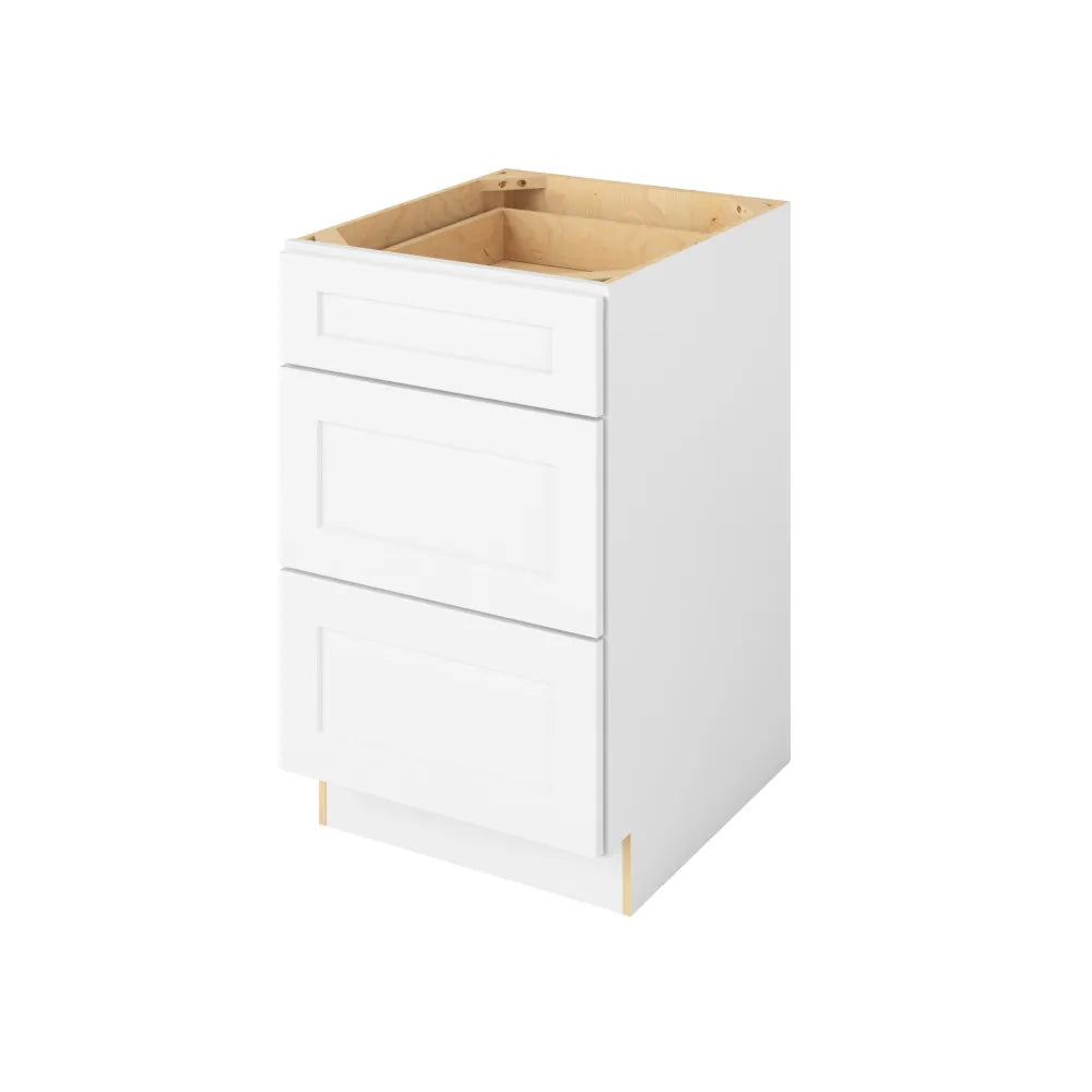 Hardware Resources: 21" Three Drawer Base - Polar White