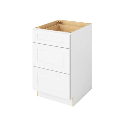 Hardware Resources: 21" Three Drawer Base - Polar White