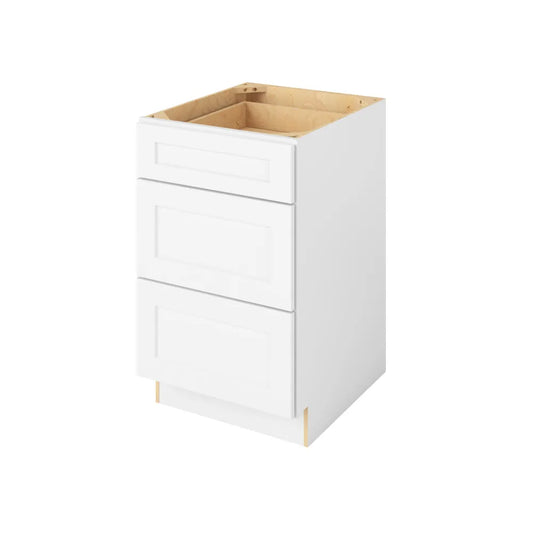 Hardware Resources: 21" Three Drawer Base - Polar White