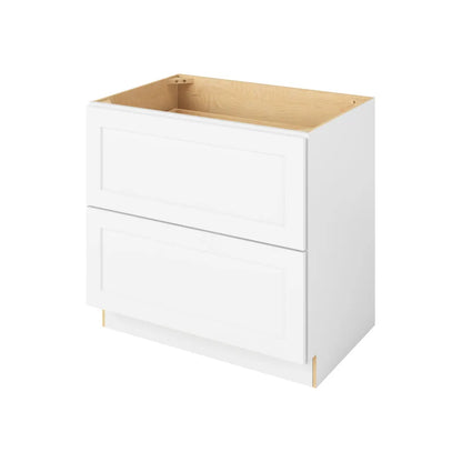 Hardware Resources: 36" Two Drawer Base - Polar White