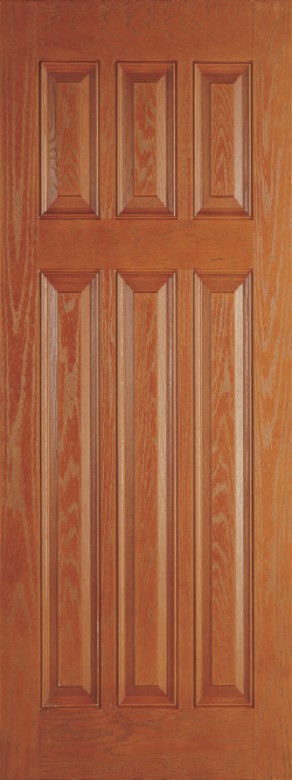 SLAB: Fiberglass Oak WG Texture 6-Panel Craftsman DRG6C (unfinished)