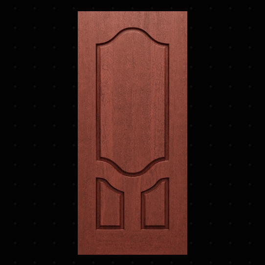 DRM3D Mahogany 3-Panel Raised door